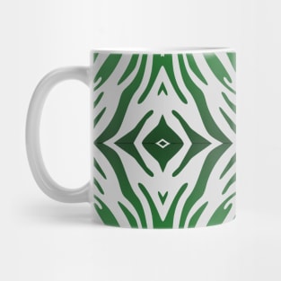 Green Zebra Print Pattern Mug